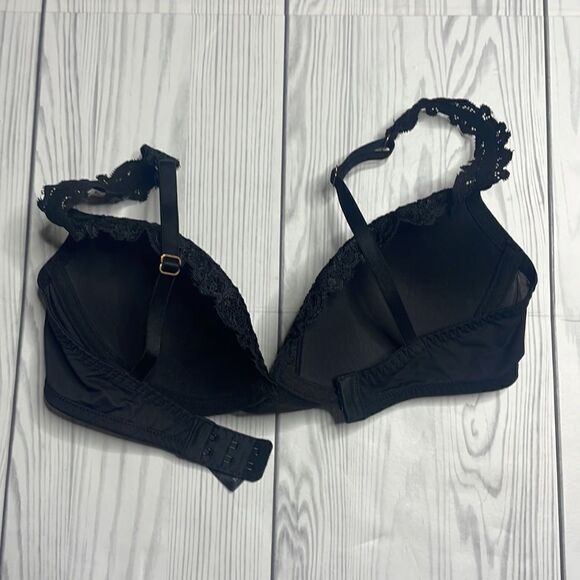 Natori Pure Luxe Contour Bra Black Wireleas bra 32D - Picture 5 of 9